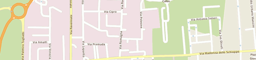 Mappa della impresa turbo car di valdinoci alfiero e c snc a CESENA