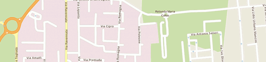 Mappa della impresa montanari service srl a CESENA