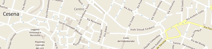 Mappa della impresa passerini roberto e c (snc) a CESENA