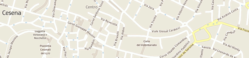 Mappa della impresa comune di cesena a CESENA
