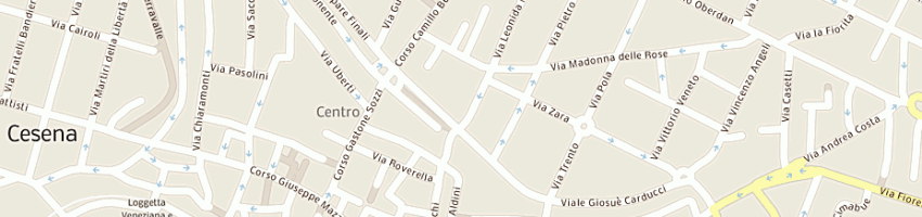 Mappa della impresa sic soc immobiliare cesena di sacchetti paola e vittoria snc a CESENA