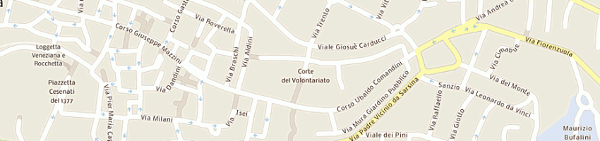Mappa della impresa estetica gabriella di cecchetti paola e c snc a CESENA