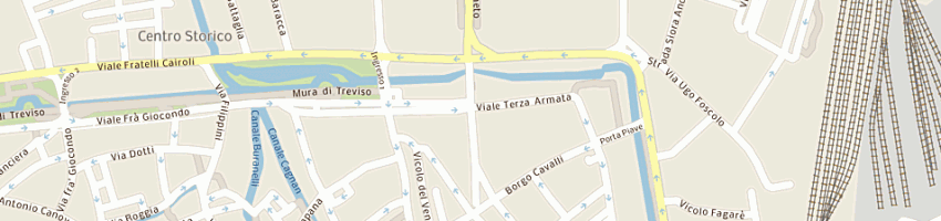 Mappa della impresa centro luce teso a TREVISO