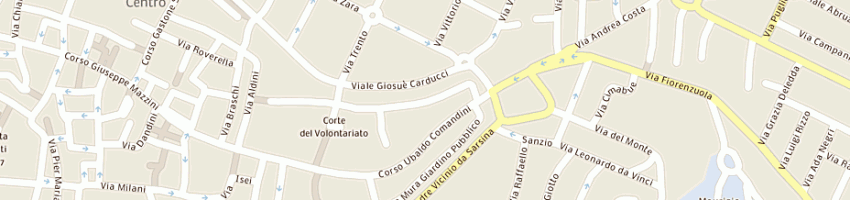 Mappa della impresa associazione ricreativo culturale primavera 3 a CESENA
