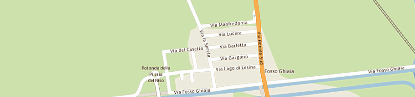 Mappa della impresa terraglia claudio a RAVENNA