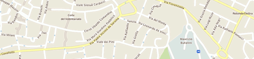 Mappa della impresa valentini daniele a FORLI 