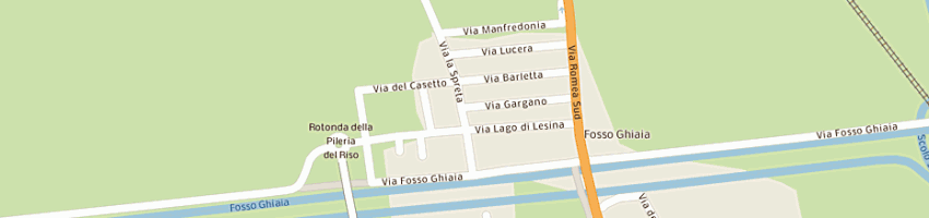 Mappa della impresa falegnameria brighi di gasponi sergio e c snc a RAVENNA