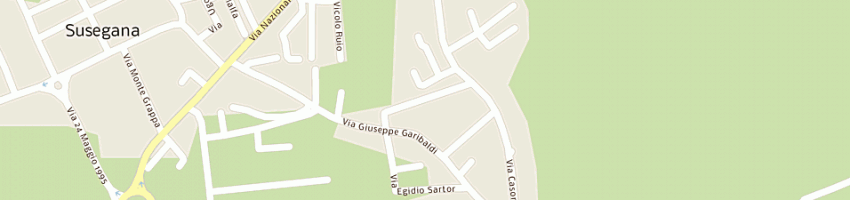 Mappa della impresa trattoria bella venezia di masetto lorenzo e marco snc a SUSEGANA