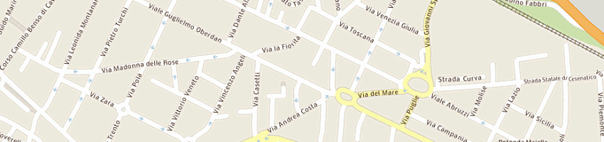 Mappa della impresa giovanni bragagnolo sas a CESENA
