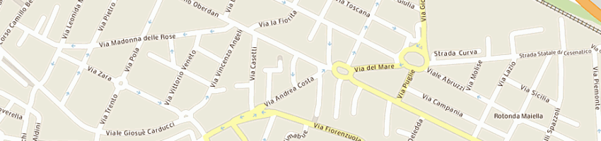 Mappa della impresa tosi primo a CESENA