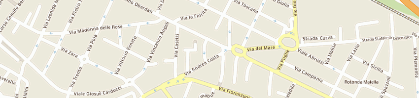 Mappa della impresa tappezzeria fratelli foschi (snc) a CESENA