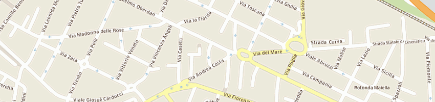 Mappa della impresa pizzeria ristorante da baldo a CESENA