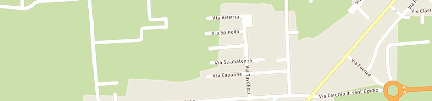 Mappa della impresa alberti cesare a CESENA
