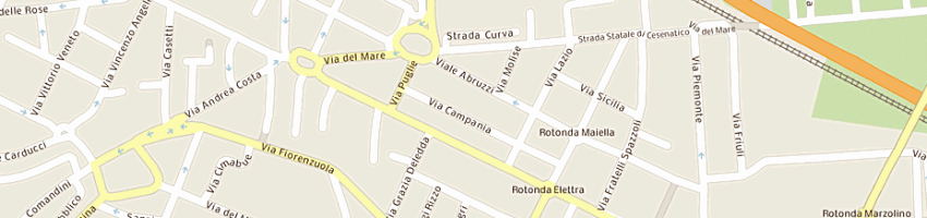 Mappa della impresa onofri bruno a CESENA