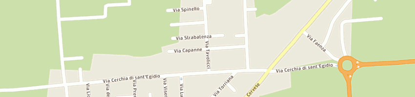 Mappa della impresa estetica relax di laura forti a CESENA