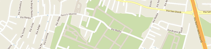 Mappa della impresa istituto professionale di stato per i servizi grafico pubblicitari turistici e commerciali a VENEZIA