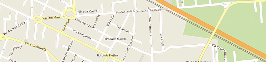 Mappa della impresa parrucchiere versari e cattani a FORLI 