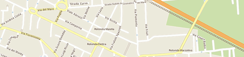 Mappa della impresa montanari alberto a FORLI 