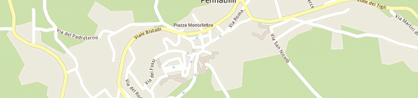 Mappa della impresa albergo ristorante il poggetto a PENNABILLI