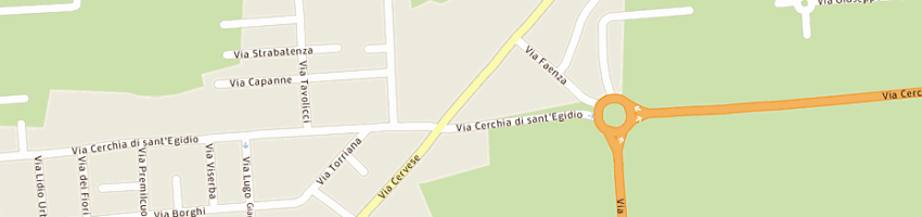 Mappa della impresa cassa dei risparmi di forli' a FORLI 