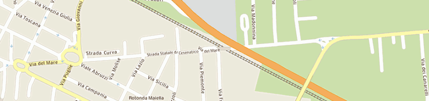 Mappa della impresa calisesi e biondi (srl) a CESENA