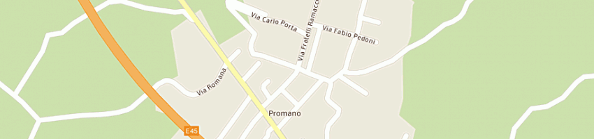 Mappa della impresa promano bar di fedeli sabina e c sas a CITTA DI CASTELLO