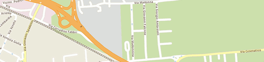 Mappa della impresa br bike research di biondi raffaele a CESENA