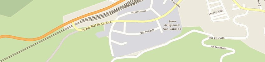 Mappa della impresa podetti marco a SAN CANDIDO