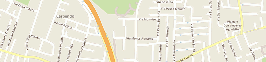 Mappa della impresa turco attilio a VENEZIA