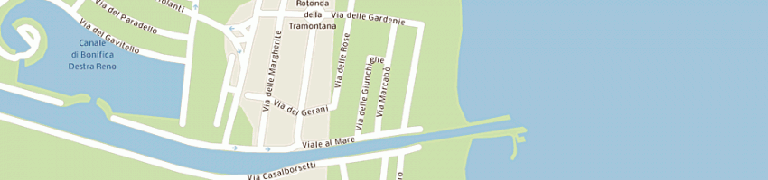 Mappa della impresa zinzani pier giuseppe a RAVENNA