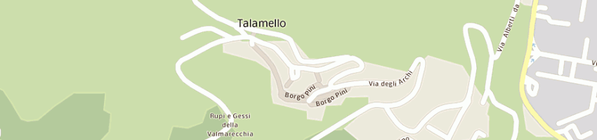 Mappa della impresa essedi srl a TALAMELLO