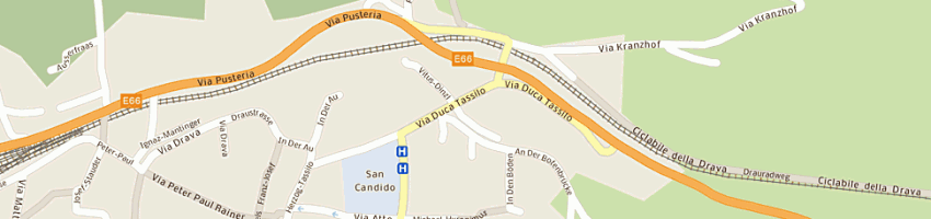Mappa della impresa strauss josef (srl- gmbh) a SAN CANDIDO