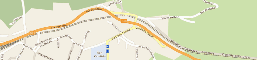 Mappa della impresa hotel cavallino bianco a SAN CANDIDO
