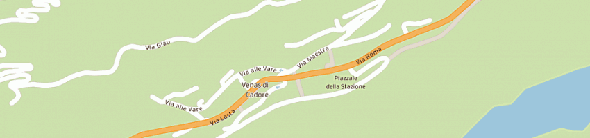 Mappa della impresa bortot riccardo a VALLE DI CADORE