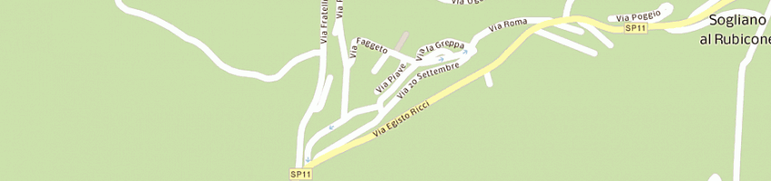 Mappa della impresa associazione 'comunita' papa giovanni xxiii' a SOGLIANO AL RUBICONE
