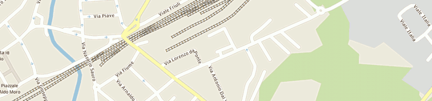 Mappa della impresa pizzeria ristorante la rosa dei venti a CONEGLIANO