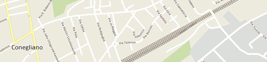 Mappa della impresa centro depurazione acque di doimo bruno a CONEGLIANO