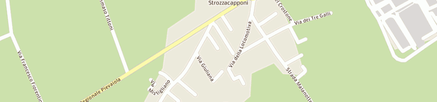Mappa della impresa batani idrotermica snc di luca batani e c a PERUGIA