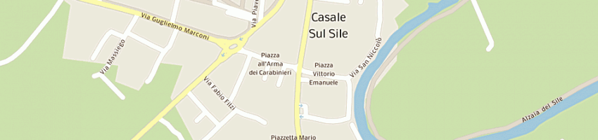 Mappa della impresa intimo e co snc di toppan luciano e c a CASALE SUL SILE
