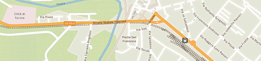 Mappa della impresa venturelli alberto studio design pubblicita' a UMBERTIDE