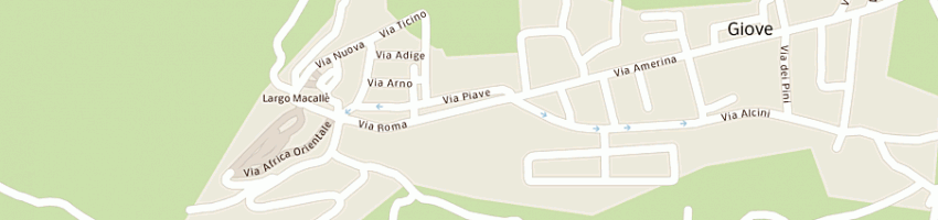 Mappa della impresa zara sauro a GIOVE