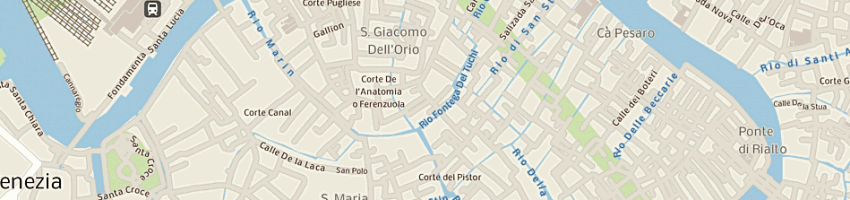 Mappa della impresa ministero di grazia e giustizia a VENEZIA
