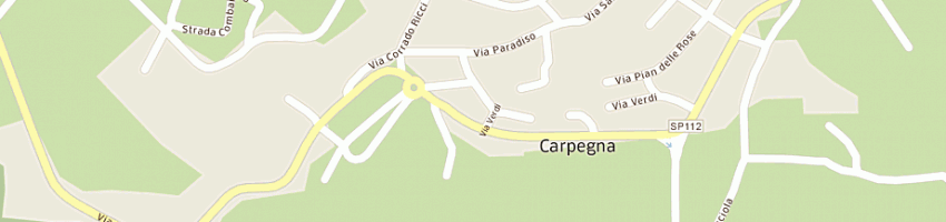 Mappa della impresa convento frati minori conventuali a CARPEGNA