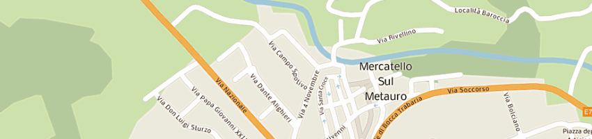 Mappa della impresa mazzanti gino a MERCATELLO SUL METAURO