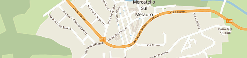 Mappa della impresa caffe' rinaldi a MERCATELLO SUL METAURO