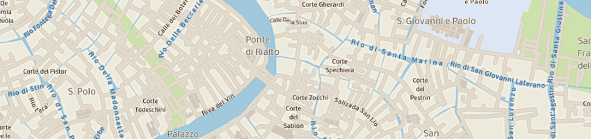 Mappa della impresa poste italiane uffici postali a VENEZIA