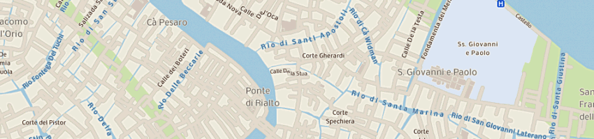 Mappa della impresa acqua alta di angelini alberto a VENEZIA
