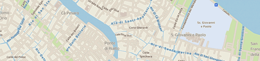 Mappa della impresa trattoria ca' dolfin a VENEZIA