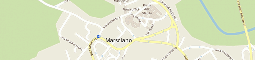 Mappa della impresa ottica alessandri e canensi snc a MARSCIANO