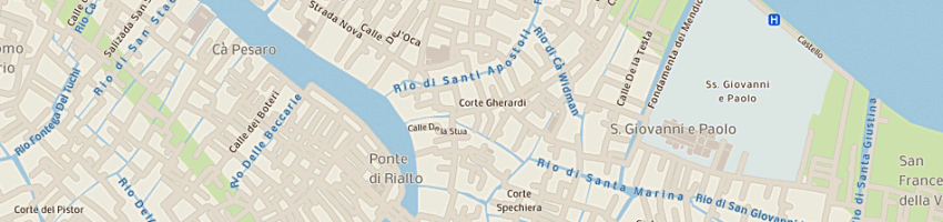 Mappa della impresa ai tre spiedi a VENEZIA